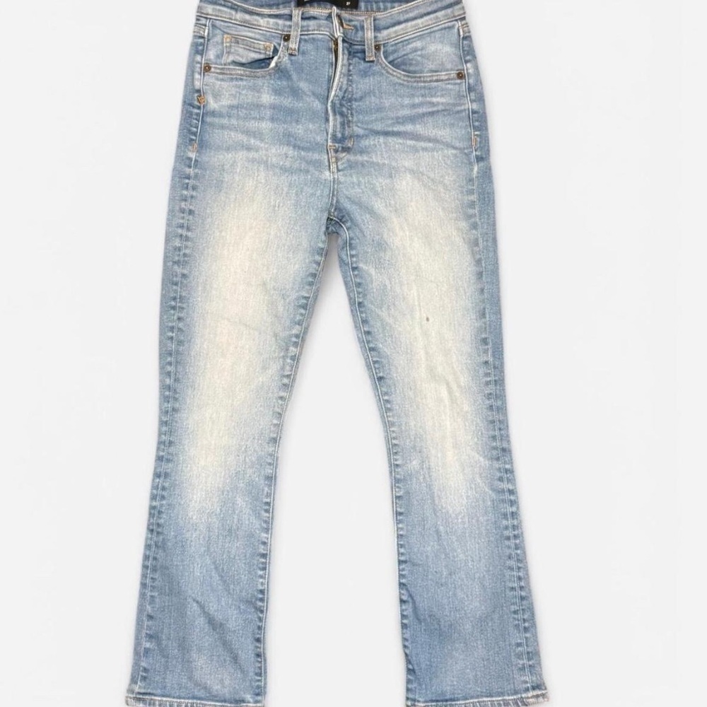 Veronica Beard Women’s Light wash Carly kick flare high rise Jeans